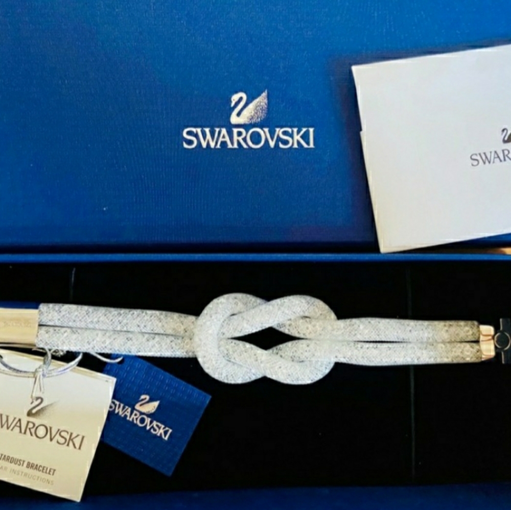 Swarovski Stardust Knot Bracelet - white